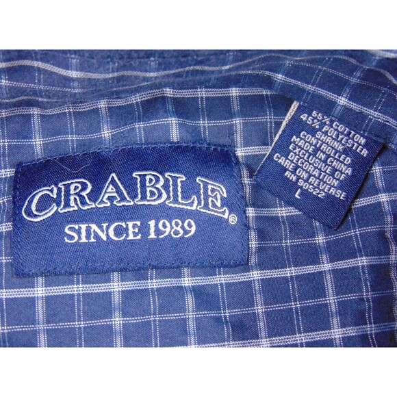 Auburn Tigers Shirt Mens Large Blue White Plaid Button Up‎ Long Sleeve - Picture 8 of 9